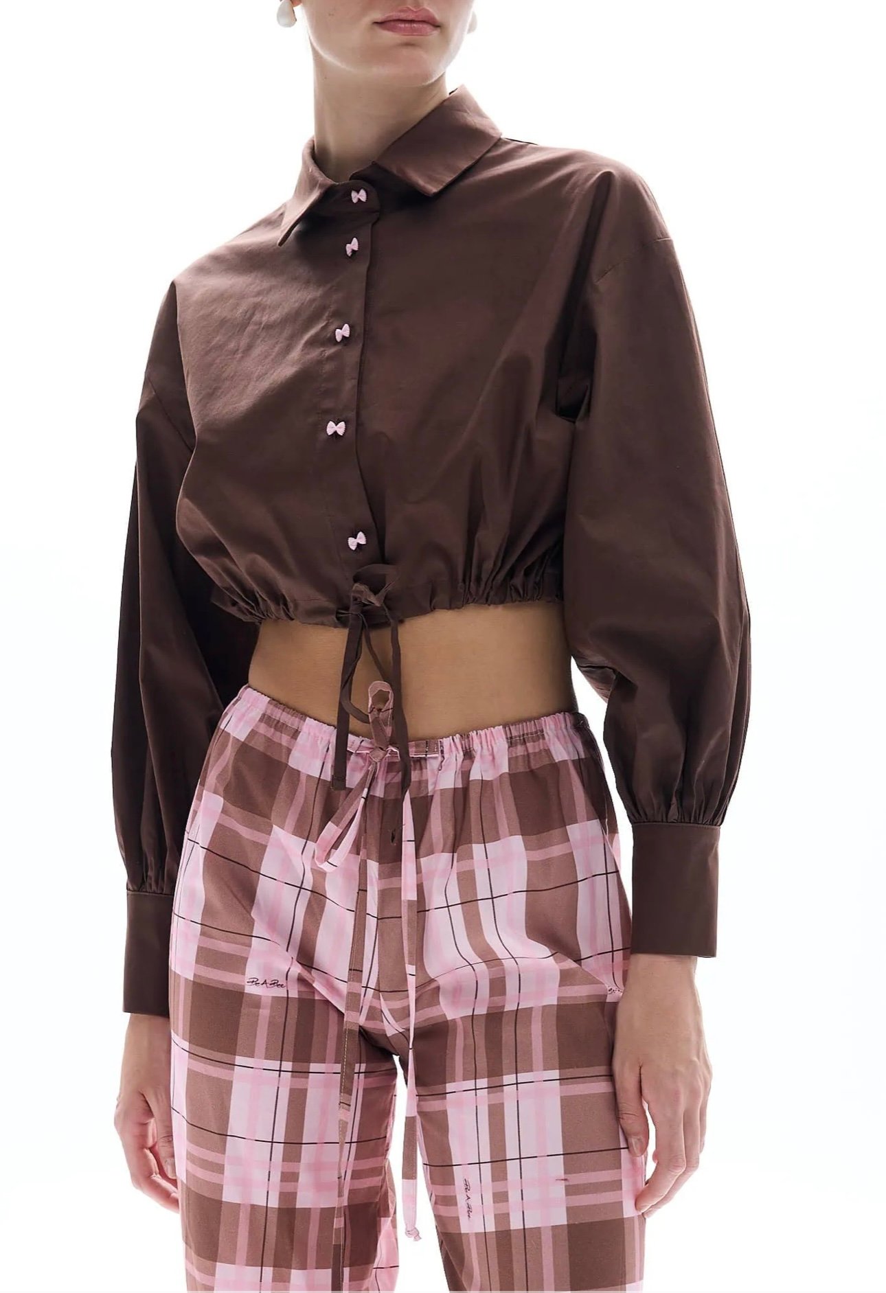 Screenshot Brown pink bow shirt - Image 1
