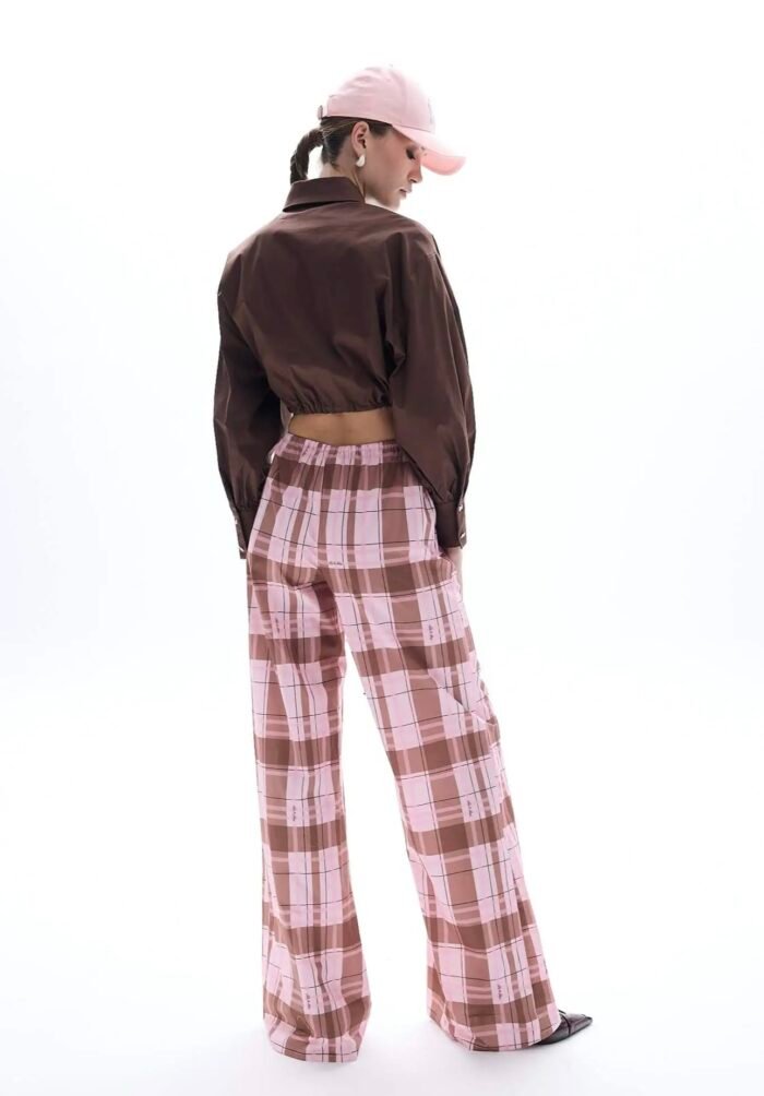 Brown pink bow shirt - Image 2