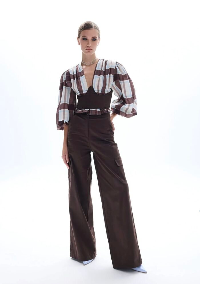 Brown cargo Pant - Image 1