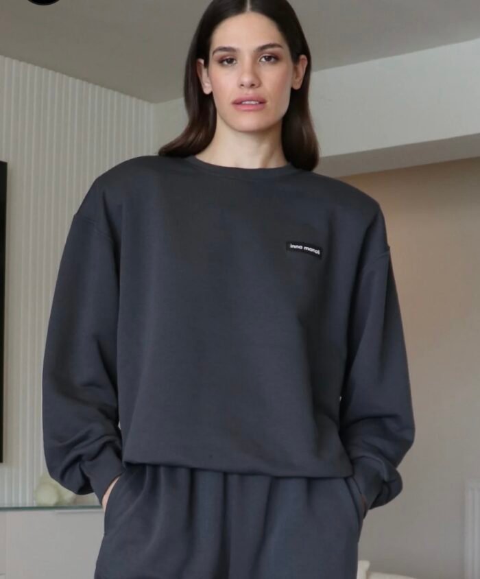 Inna Manoli dark grey hoodie - Image 2