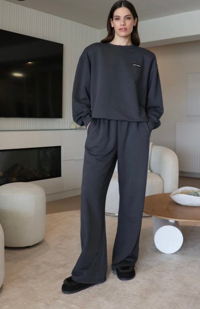 Inna Manoli dark grey cotton pant - Image 1