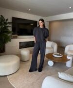 Inna Manoli dark grey cotton pant - Image 2