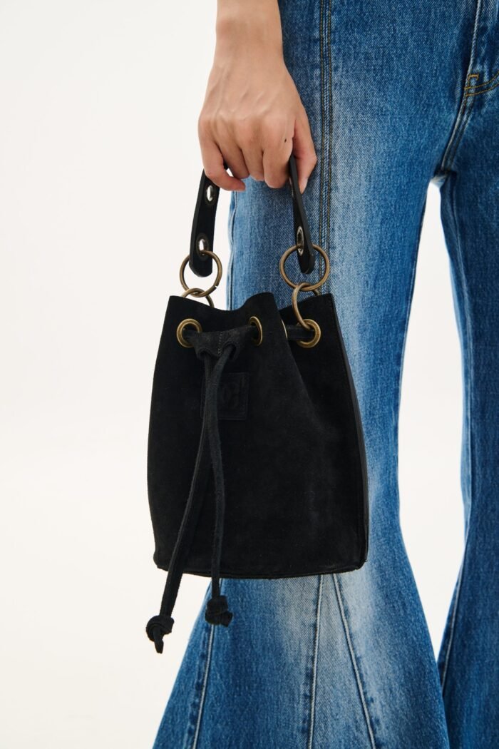 Black Suede combos bag - Image 1
