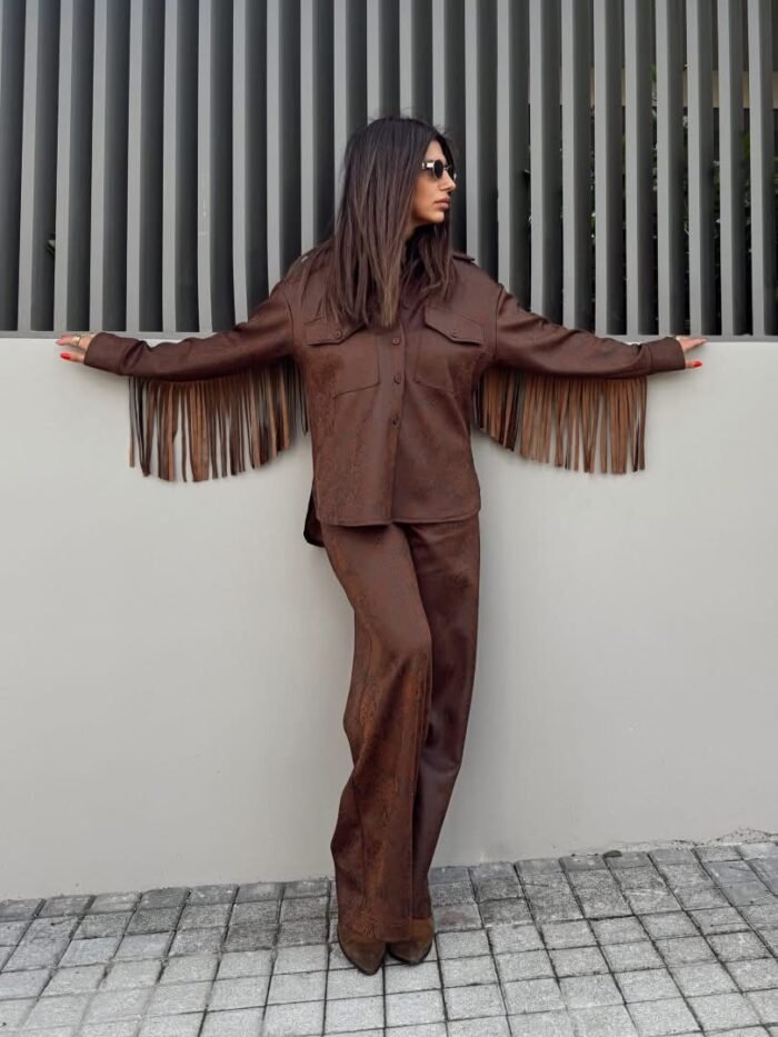 Brown snake print set - Image 1