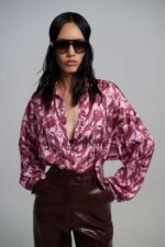 Nolia satin oversized shirt