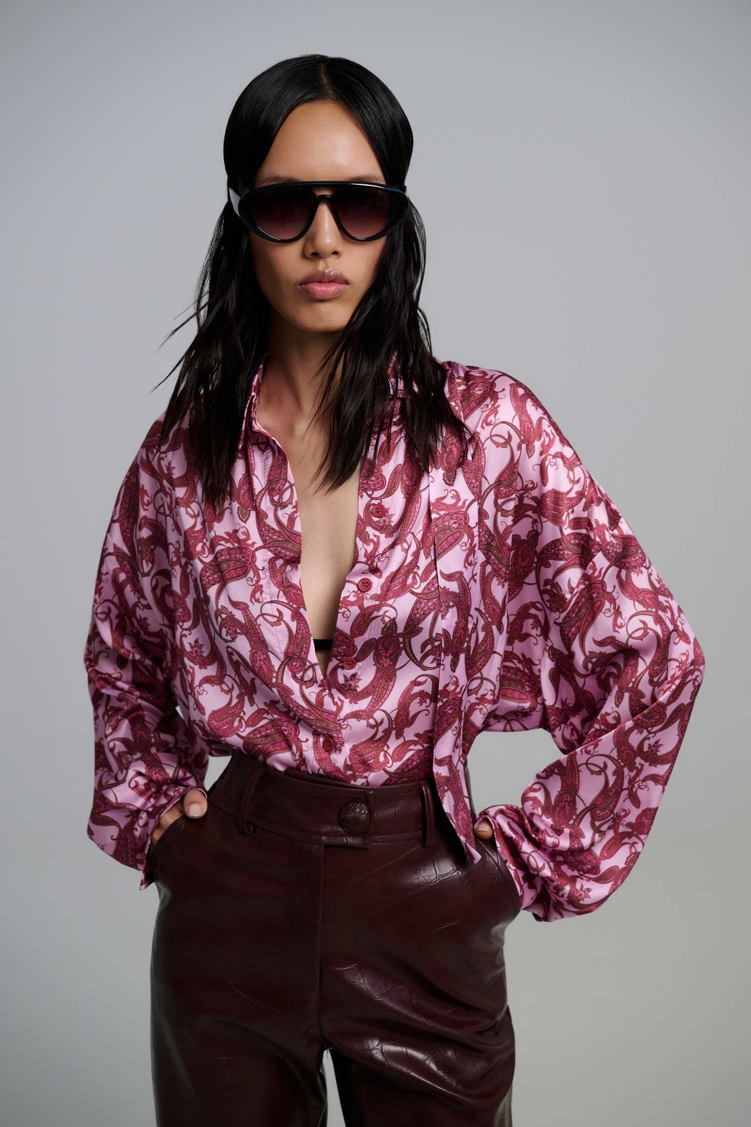 IMG_7420 Nolia satin oversized shirt - Image 1