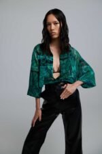 Selma green oversized shirt