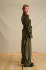 Retro khaki velvet set - Image 3