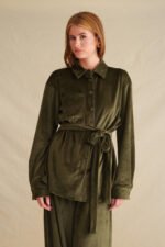 Retro khaki velvet set - Image 2
