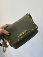 Royal chaki suede bag - Image 3