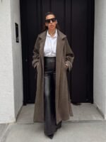 Oversized brown coat - Image 3