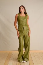 Evengreen Leather Top - Image 2