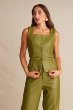 Evengreen Leather Top