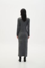 Grey knit maxi dress - Image 2