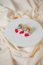 BLUSHED CHERRIES EARRINGS