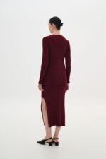 Burgundy maxi skirt - Image 2