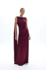 Isabell Burgundy Dress