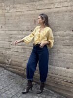 Yellow shirt with flowers - Image 3