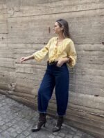 Dark blue barrel denim - Image 3