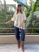 White Tshirt with lace