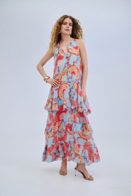 Aria ruffled dress Iraida