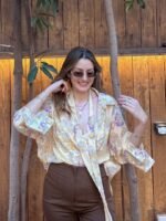 Boho yellow shirt