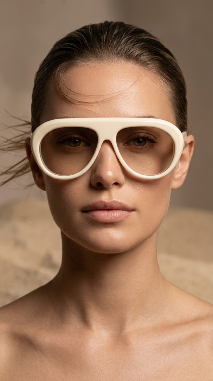 Γυναικεία γυαλιά ηλίου AV Sunglasses Lyra Ivory σε χρώμα ιβουάρ, ιδανικά για κάθε εμφάνιση. - View 2