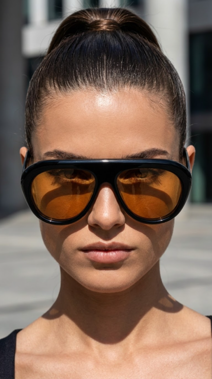 Avsunglasses Lyra black orange