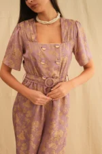 Georgina Trikogia | Melissa Jacquard Jumpsuit - Image 3