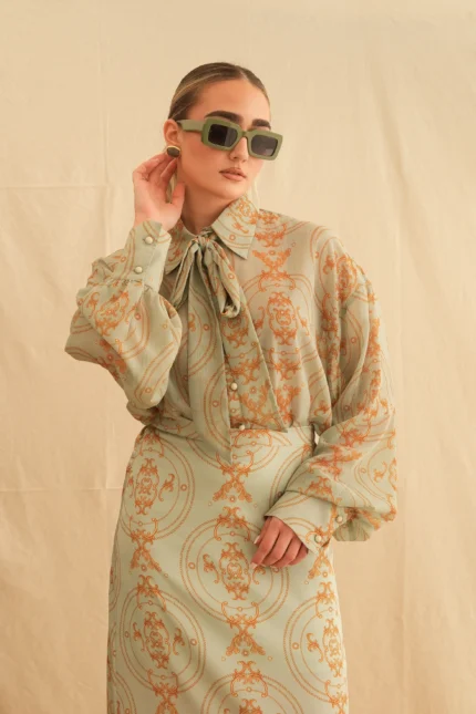 Georgina Trikogia | Golden Mint Oversized Shirt