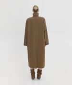 Γυναικεία καμπαρντίνα Sunsetgo Ophelia Long Trench Coat Brown, ιδανική για την άνοιξη και το φθινόπωρο. - View 4