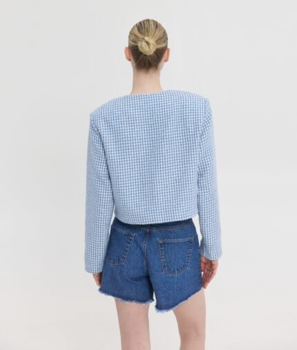 Γυναικείο μπλε τζάκετ Lucie Jacket Blue της Sunsetgo, ιδανικό για κομψές εμφανίσεις. - View 2