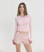 Sunsetgo violette cardi pink