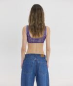 Sunsetgo Rosa Bralette Purple: Ένα πολυτελές μωβ σουτιέν bralette από τη Sunsetgo, ιδανικό για άνεση και στυλ. - View 2