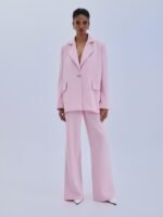 Combos | Trouser Gold Button Flare: κομψή χρυσή παντελόνα με κουμπιά από την Combos, ιδανική για επίσημες εμφανίσεις.