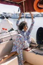 Φούστα Cherry Crash της Mersevi, ένα μοναδικό κομμάτι μόδας για γυναίκες. - View 2