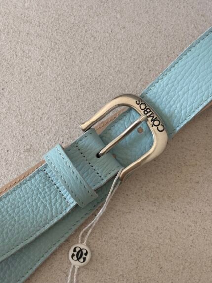 Combos | Belt Leather “Combos” Buckle ciel
