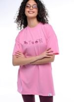 Wanderlust Pink Summer Love φόρεμα από την Wanderlust, ιδανικό για καλοκαιρινές εμφανίσεις στα Χανιά. - View 2