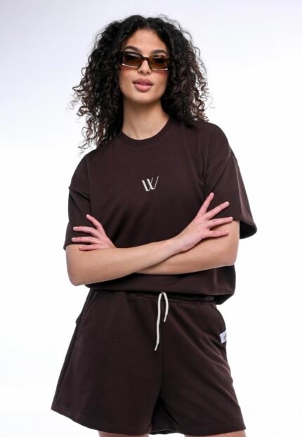 Γυναικεία μπλούζα Wanderlust | Brown Basketball Top σε καφέ χρώμα, ιδανική για casual εμφανίσεις.