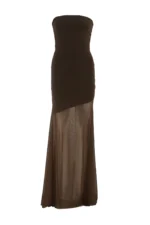 5 pm | Eve Strapless Brown Dress