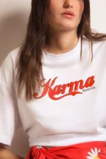 Bee me | karma white Tshirt - Image 2
