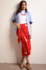Bee me | red wrap Rosie skirt - Image 2