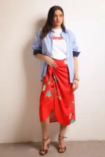 Bee me | red wrap Rosie skirt