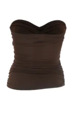 5 pm | Coral Brown Strapless Top - Image 2