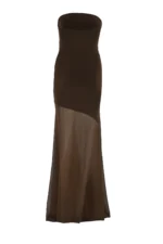 5 pm | Eve Strapless Brown Dress - Image 2