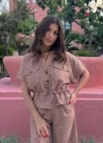 Prive | soft brown linen set - Image 2