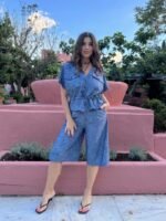 Prive | blue linen set