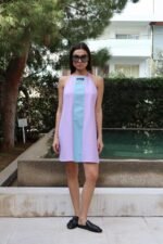 Inna Manoli | purple denim dress