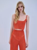 Combos | Top Crop Lurex Shell