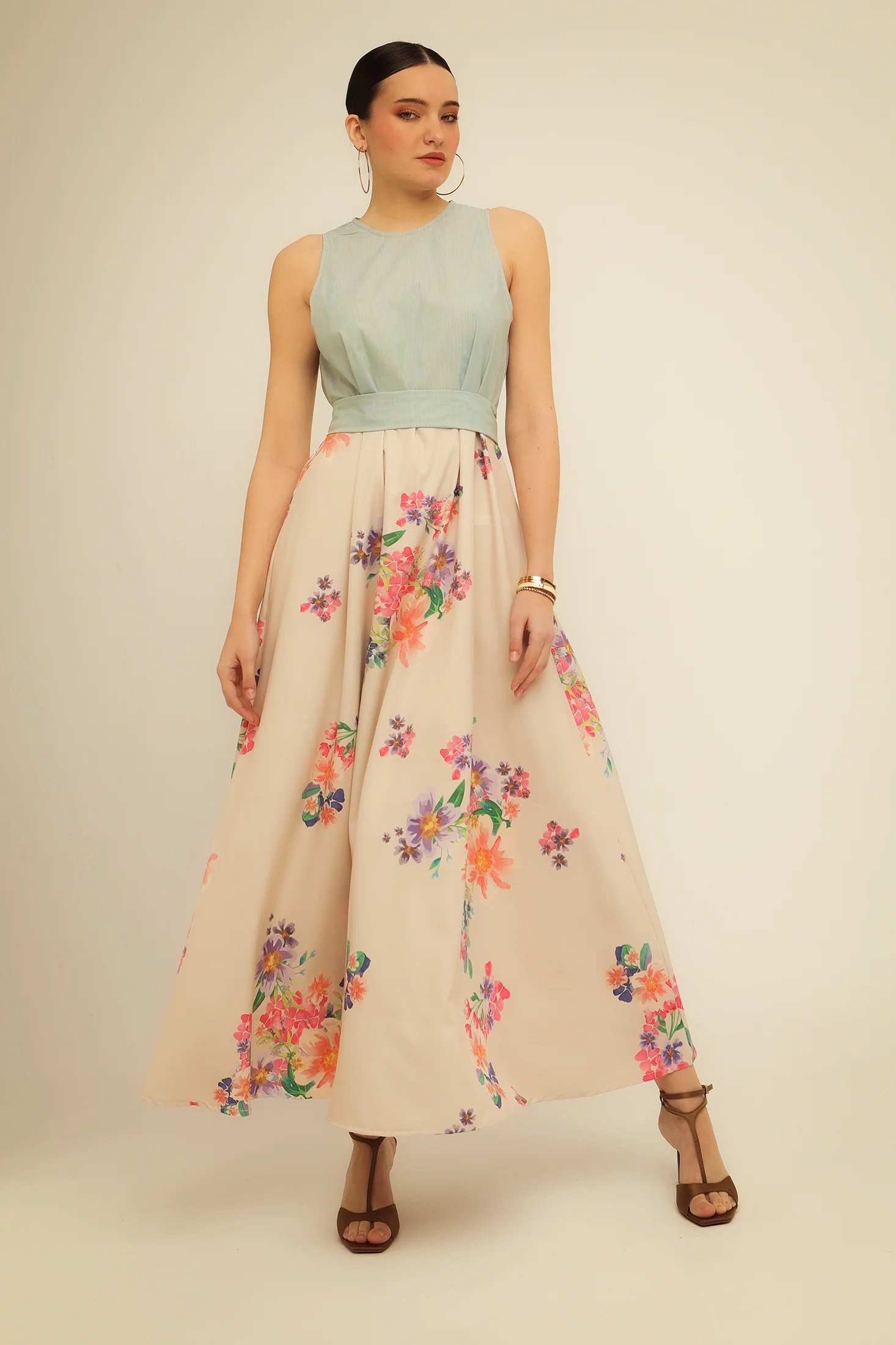 Bee me | daisy dress (ivory/green)